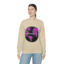 Load image into Gallery viewer, Skeleton Bone &#39;Wrld&#39; Crewneck - Purple
