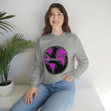 Load image into Gallery viewer, Skeleton Bone &#39;Wrld&#39; Crewneck - Purple
