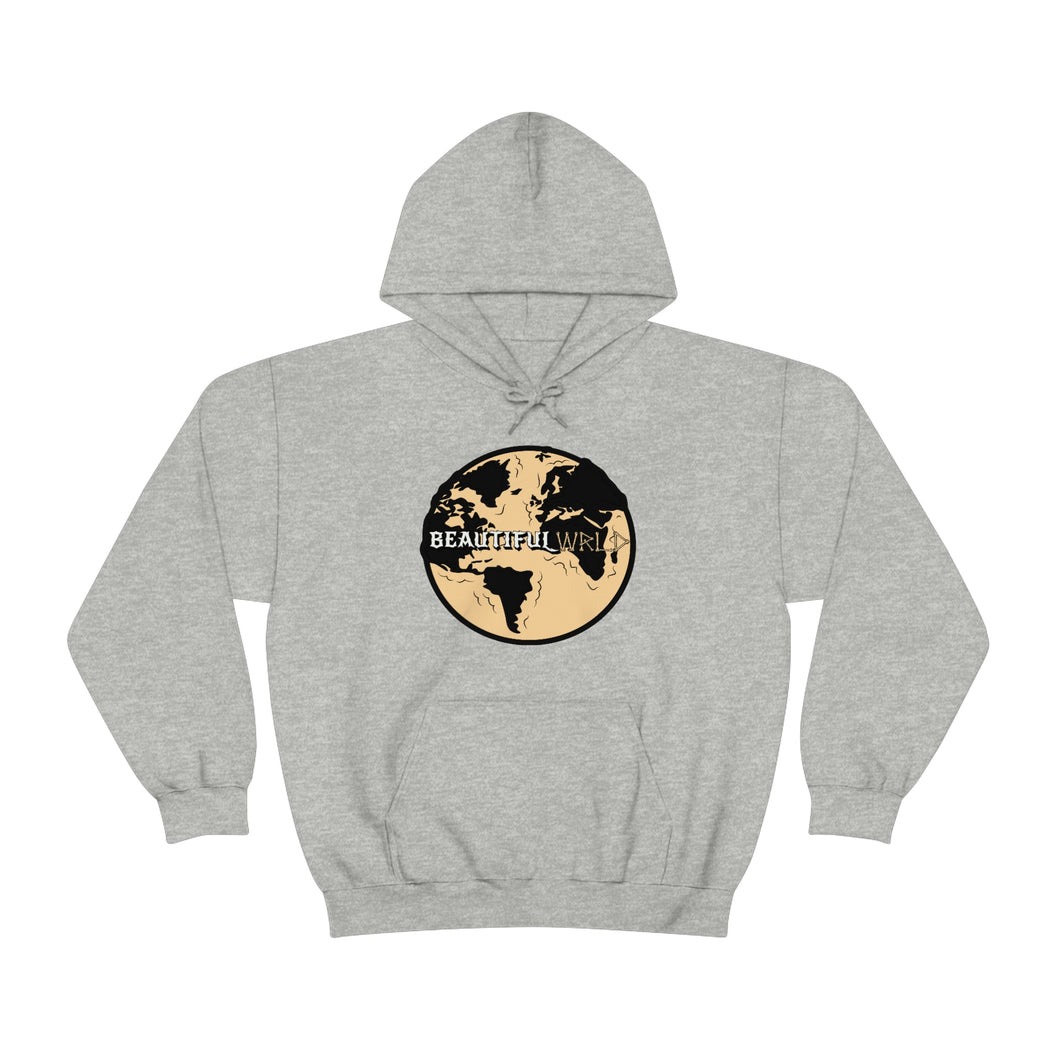 Skeleton Bone 'Wrld' Hoodie - Tan