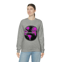 Load image into Gallery viewer, Skeleton Bone &#39;Wrld&#39; Crewneck - Purple
