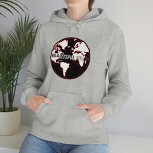 Load image into Gallery viewer, Skeleton Bone &#39;Wrld&#39; Hoodie - Red
