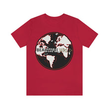 Load image into Gallery viewer, Skeleton Bone &#39;Wrld&#39; T-Shirt - Red
