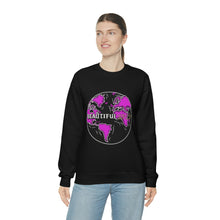 Load image into Gallery viewer, Skeleton Bone &#39;Wrld&#39; Crewneck - Purple
