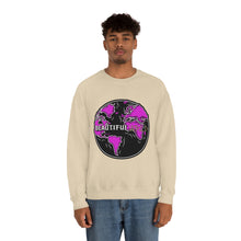 Load image into Gallery viewer, Skeleton Bone &#39;Wrld&#39; Crewneck - Purple
