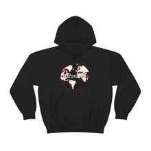 Load image into Gallery viewer, Skeleton Bone &#39;Wrld&#39; Hoodie - Red
