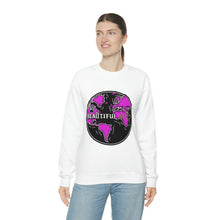 Load image into Gallery viewer, Skeleton Bone &#39;Wrld&#39; Crewneck - Purple
