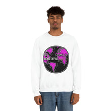 Load image into Gallery viewer, Skeleton Bone &#39;Wrld&#39; Crewneck - Purple
