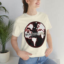 Load image into Gallery viewer, Skeleton Bone &#39;Wrld&#39; T-Shirt - Red
